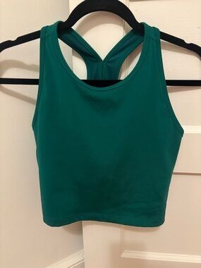 Beyond Yoga green Racerback Crop Tank